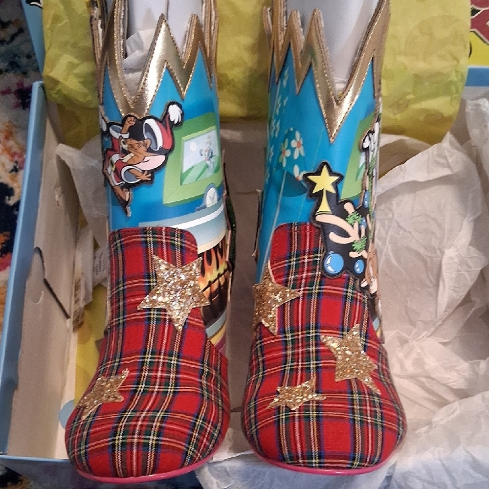 Irregular Choice Multicolor Christmas Cartoon Pla… - image 2